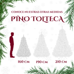 Arbol Navidad 1.60m Artificial Blanco Quebec Tupido Frondoso