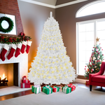 Arbol Navidad 1.60m Artificial Blanco Quebec Tupido Frondoso