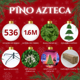 Arbol Navidad Pino Jardimex 160 Cm Follaje Pachon Frondoso