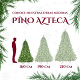 Arbol Navidad Pino Jardimex 160 Cm Follaje Pachon Frondoso