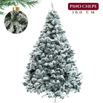 Arbol Navidad Artificial Nevado 1.60 M Follaje Jardimex Pino