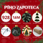 Arbol Pino Navidad 1.60m Frondoso Pachon Verde Artificial