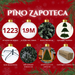 Arbol Pino Navidad Artificial Pachon Verde 1.90m Frondoso