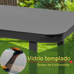 Sala Exterior Tejida Rattan Jardin Patio Terraza 4 Pz Gris