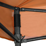 Carpa Toldo 2x2 Plegable Lona Impermeable Jardin Casa 2 X 2 Color Naranja