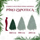 Arbol Navidad Artificial Pachon Frondoso 190 Cm Verde Pino