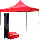 Carpa Toldo 3x3 Reforzado Plegable Impermeable Jardin Carpa Roja